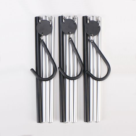 perchas plegables portátiles, diseño creativo y que ahorran espacio para viajar, alambre de aluminio plateado para un fácil almacenamiento de la ropa. (1/5)