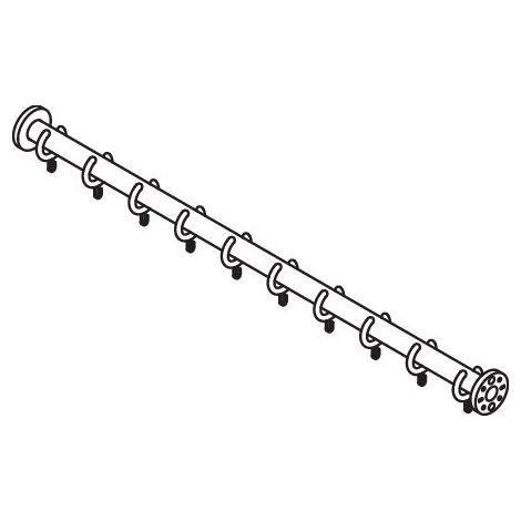 HEWI 801.34US420 84 tringle à rideau (USA), série 801 (1/2)