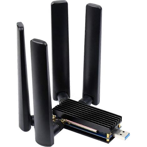 Waveshare 5G-Erweiterungsplatine mit vier Antennen, USB 3.1-Schnittstelle und M.2 (NGFF)-Anschluss für Raspberry Pi Jetson Nano (1/5)