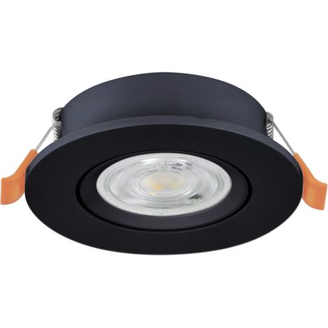 Faretto Incasso Moderno Barranco Plastiche Nere Led 4,5W 450Lm Ip20 (1/3)