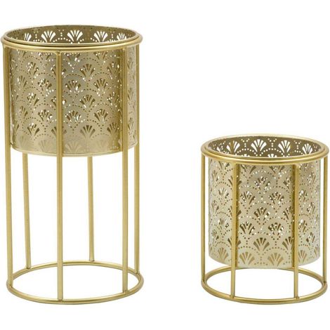 VASE HOLDER GOLVY SET 2 PCS -A- CM Ø 21X40-19X22 (1/4)