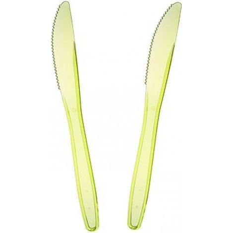 Cuchillos de primera calidad, verdes, 6 unidades.