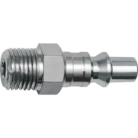 Riegler Nippel für Kupplungen NW 5,5, ARO 210, Stahl, NPT 1/4 AG
