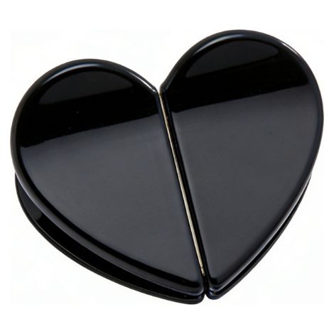 Magnetic Square Hair Clips - Magnetic Heart Hair Clips - Personalized Gift - Black