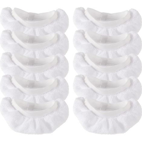 Tampons de vapeur pour nettoyeurs à vapeur à main compatible avec Wagner Spraytech Bissell STEAM Shot Counforday Purstam etc -Uniour réutilisable à vapeur lavable Accessoires de tissu à vapeur-10 piè (1/5)