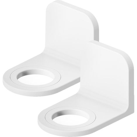 2 Pièces Support Mural sans Perçage pour Salle de Bain en Abs, Porte Gel Bain et Shampoing, Installation Facile, Adapté aux Carreaux et Verre (1/5)