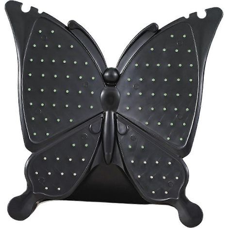 Présentoir à boucles d'oreilles papillon à 96 trous, accessoire de décoration intérieure, noir. (1/5)