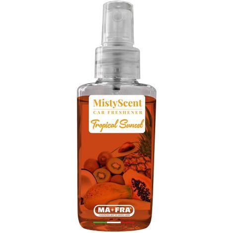 'PROFUMATORE SPRAY PER AUTO ''MISTYSCENT'' ''Tropical Sunset'' - profumo fruttato esotico Q.TA 12' Tropical Sunset - profumo fruttato esotico