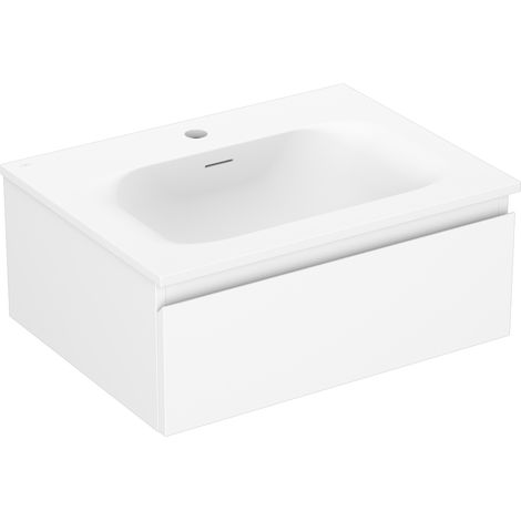 Mexen Orio mobiletto da bagno 60 cm con lavabo Vela, 1 cassetto, bianco opaco - 91A10-06023-1-BF01-W23M01 (1/5)