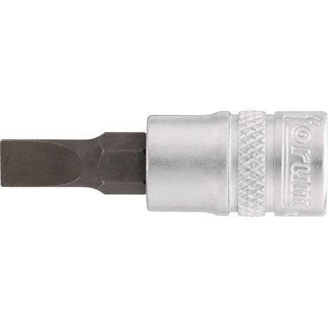 Embout de vissage 1/4'' pour vis à fente, Larg. : de la lame : 5,5 mm, Épais. : de la lame 1,0 mm, Long. 30 mm (1/4)
