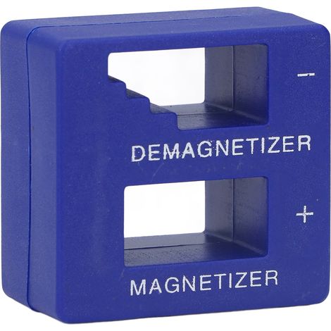 Tragbares magnetisches Entmagnetisierungswerkzeug aus ABS für Schraubendreher, Muttern, Zangen, Blau