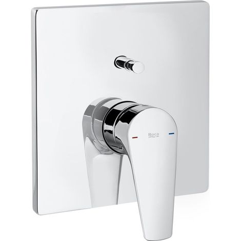 ROCA A5A0B90C00 ATLAS Grifo Monomando Empotrado Baño/Ducha con Inversor Automático Cromo - ref: A5A0B90C00