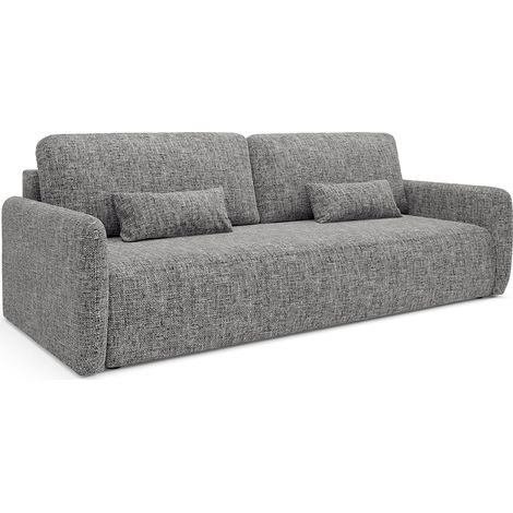 3-Sitzer-Sofa mit Bettkasten Lazare Grau
