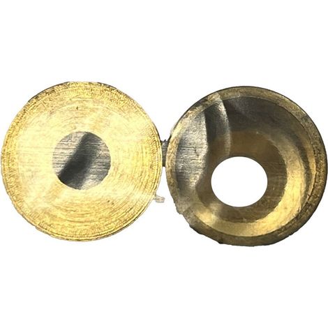 Confezione da 2 unità. Supporto barra allungabile per armadio 12 Ottone EDM (1/2)