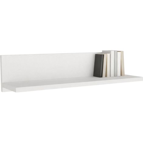 Regal Cavargna, ein Regalbrett, 60x15x15h cm Weiß