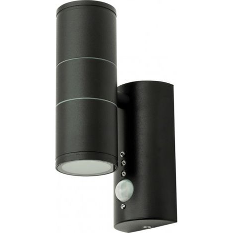 Litecraft Irela Wall Light Outdoor Up Down Fitting With Motion Sensor - Black (1/5)