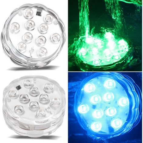Wasserdichte LED-Aquarienleuchte mit Tauchfunktion, Fernbedienung, Farbwechsler, Dekoration für Aquarien (1/5)