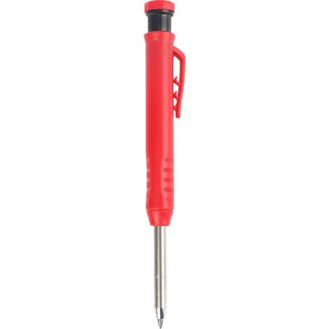 Lápiz de carpintero portátil, portaminas, marcador de agujero profundo con sacapuntas, ideal para dibujar, construir y decorar. (1/5)
