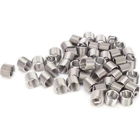 100 Gewindeeinsätze (Außen- und Innengewinde) für Reduziermutternreparaturen, Edelstahl, Gewinde M3x0,5, 1,5D (1/5)