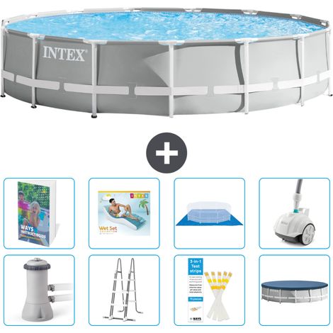 Prism Frame Pool Rund - 457x107 cm - 9-teilig S584