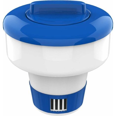 Distributeur de chlore flottant de 17,8 cm, grande capacité - Convient aux tablettes de chlore de 7,6 cm, flotteur de tablette à libération réglable pour piscine intérieure et extérieure