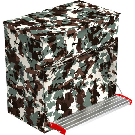 Mangeoire à trémie SAFE-FEED pour canards 30 kg 50 L  Trémie pour volailles  Jusqu'à 30 canards (1/5)