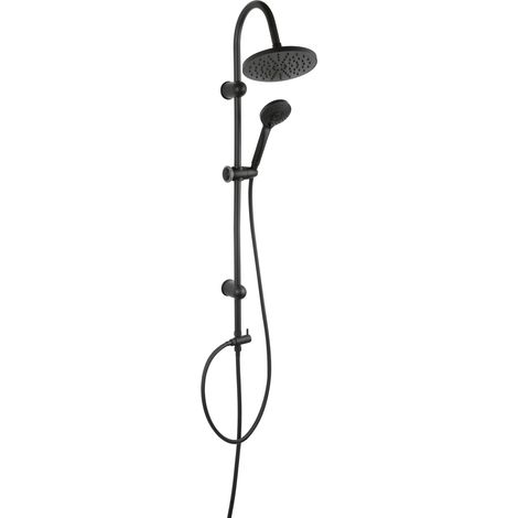 Rondo Duschset mit Regendusche, schwarz (1/2)