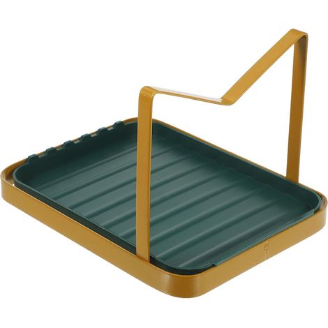 Topfdeckel und Löffelhalter aus Kohlenstoffstahl und