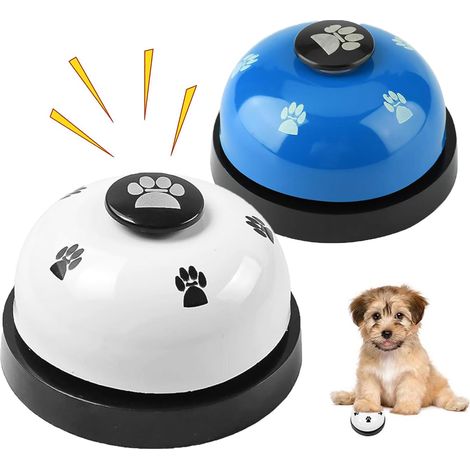 Sonnettes de Dressage,2 PCS Clochette de Dressage pour Chien Sonnette pour Animaux de Compagnie en Métal Jouet Interactif pour Apprentissage et Jeu en Intérieur/Extérieur pour Chiens et Chats (1/5)