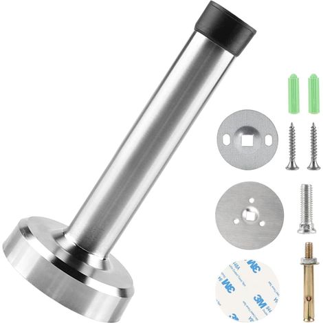 Interior Door Stop 12 cm Door Stop Door Stop Door Stop Wall Door Stopper Stainless Steel 3 Installation Types (1/5)