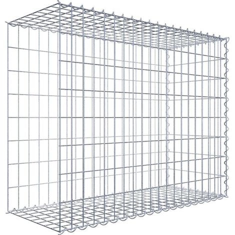 Gabiondeco - Gabion - Element de prolongation en longueur 100 cm x 80 cm x 40 cm (L x H x P). maille 5 x 10 cm. Spirale. Avert.: il manque une grille - Made in Germany (1/5)