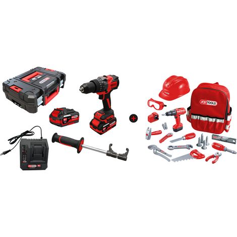Lot d'une perceuse-visseuse sur batterie et d'un sac à dos avec outils pour enfant - KSTOOL - 515.4730F-A1 (1/5)