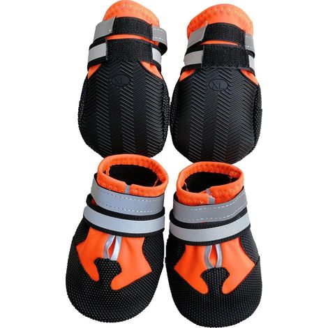 Chaussures Chien Leeko, Lot de 4, Etanches, Neige, Protection, Semelle Anti-Derapante, Animal (1/5)