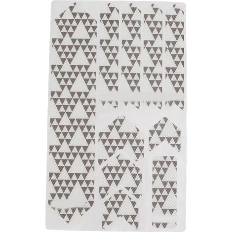 Autocollants Protecteurs VTT 3D Résistants aux Chocs - Décorations Motif Treillis pour Cadre de Vélo (1/5)