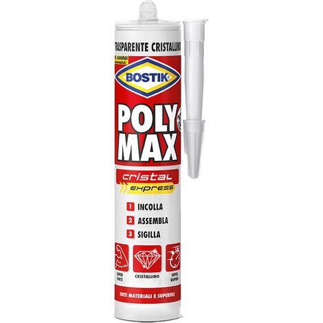 Bostik Polymax Original Express Cartuccia  Poly Max Trasparente