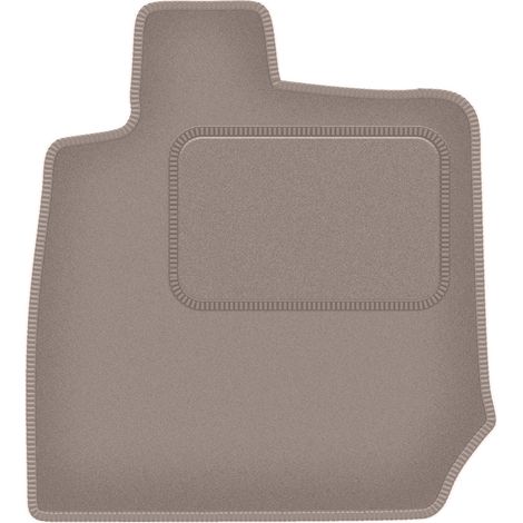 Tapis de sol conducteur en velours beige pour : Isuzu D-MAX III pick-up (2019-) (1/5)