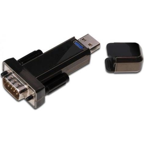Microconnect USB 2.0-Seriale Nero - Adattatore di cavo (USB 2.0, Seriale, Connettore maschio / Connettore maschio, Nero)
