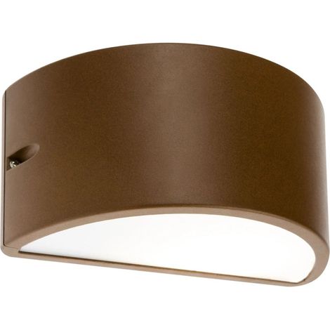 Lampada da parete applique "Umbe" mezza luna chiusa per esterno 60 w -Alluminio (1/3)