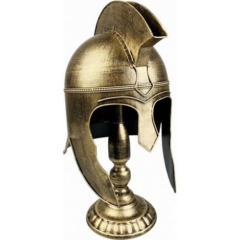 Casque Guerrier Romain Décoratif Détaillé Modèle Casque Romain Piéstal Médiéval Décoration Historique pr Photographes, Bureau, Cheminée (1/5)