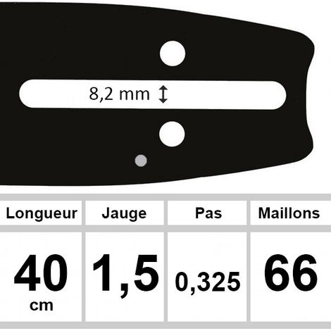 Guide OZAKI 40 cm 0,325 1,5mm