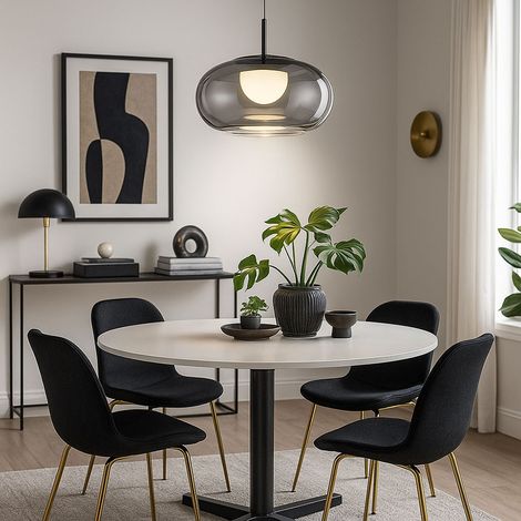 Globo - hängeleuchte - QUINTARA - schwarz - glas - Ø 20cm - LED - (1/5)