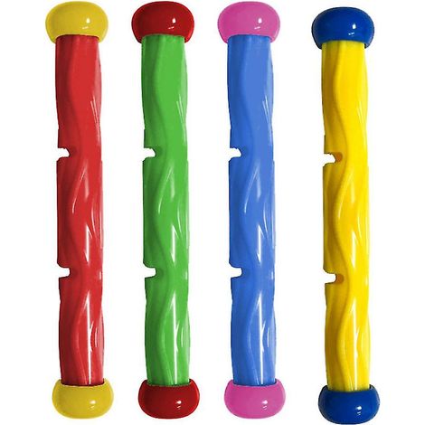 Lot de 4 anneaux de plongée sous-marine avec lanceur torpille requin, jouets de piscine pour natation, accessoires d'apnée pour enfants et adultes (1/4)