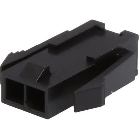 Connecteur Micro Fit femelle 2 Voies avec rabat pour panneau de fixation