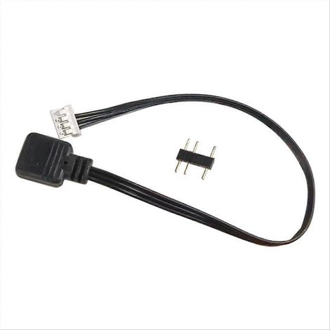 Câble adaptateur pour ventilateur ARGB 5V 3 broches vers 4 broches, connecteur adaptateur pour contrôleur de ventilateur (1/5)