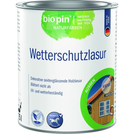 Biopin Wetterschutzlasur 750 ml kiefer Holzlasur