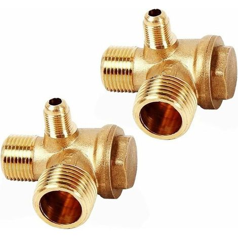 Stück Kompressor-Rückschlagventil, 3 Anschlüsse Luftkompressor-Rückschlagventil 20 × 16 × 10 mm für Luftkompressor-Anschlussstücke (1/5)