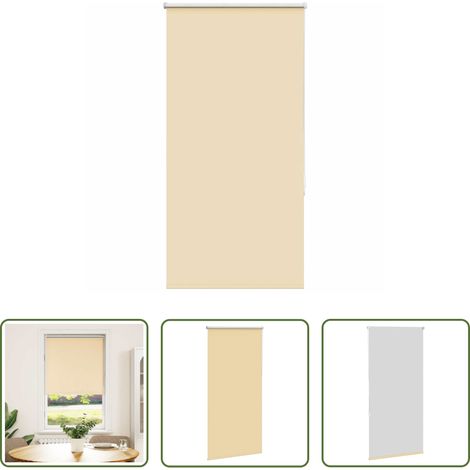 vidaXL Sichtschutz -  Verdunkelungsrollo Beige 75x150cm Stoffbreite 70,7 cm Polyester (1/5)