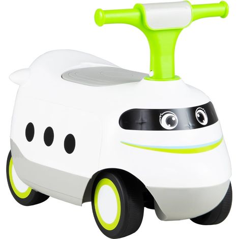 Auto per bambini con clacson e contenitore, verde