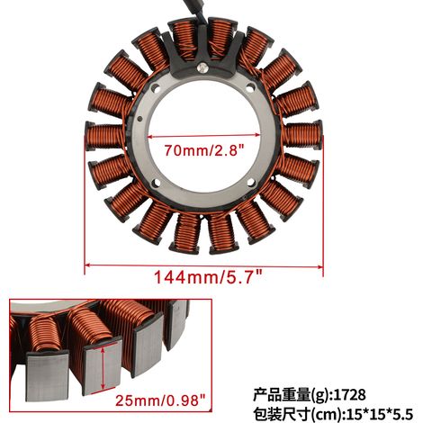 Der Spulenstator ist kompatibel mit CVO Limited FLHTK 2014-2015 29900029 (1/4)
