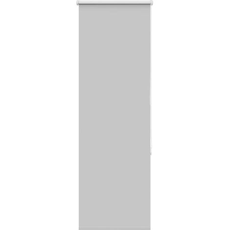Verdunkelungsrollo Hellgrau 50x150 cm Stoffbreite 45,7 cm